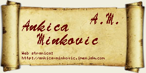 Ankica Minković vizit kartica